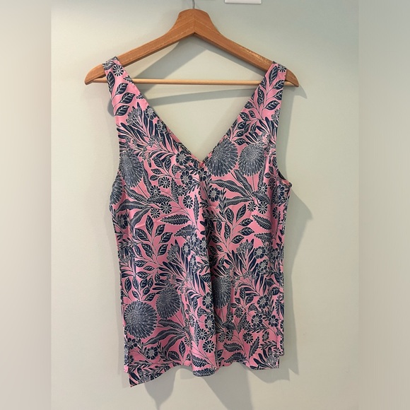 Women’s Silk V-neck shell top size 10, Abigail Borg for J. Crew. - Picture 2 of 4